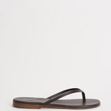 Sandalo donna infradito in pelle nera 10165 MORO ACCADEMIE TESSILI 
