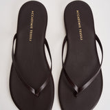 Sandalo donna infradito in pelle nera 10165 MORO ACCADEMIE TESSILI 