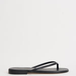 Sandalo donna infradito in pelle marrone 10165 NERO ACCADEMIE TESSILI 