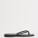 Sandalo donna infradito in pelle marrone 10165 NERO ACCADEMIE TESSILI 
