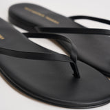 Sandalo donna infradito in pelle marrone 10165 NERO ACCADEMIE TESSILI 