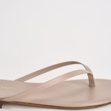 Sandalo donna infradito in pelle sabbia 10165 TAUPE ACCADEMIE TESSILI 