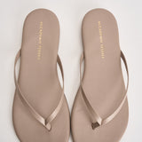 Sandalo donna infradito in pelle sabbia 10165 TAUPE ACCADEMIE TESSILI 