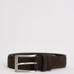 Cintura uomo in suede moro 527/35CAM MORO ACCADEMIE TESSILI 
