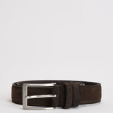 Cintura uomo in suede moro 527/35CAM MORO ACCADEMIE TESSILI 