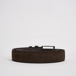 Cintura uomo in suede moro 527/35CAM MORO ACCADEMIE TESSILI 
