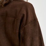 Giacca donna in suede marrone 7957 CACAO ACCADEMIE TESSILI 