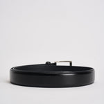 Cintura uomo in pelle nera F00135 NERO ACCADEMIE TESSILI 