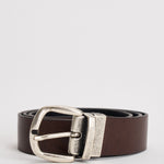 Cintura uomo doublef ace in pelle marrone e nera GI.ESCAPE DOUBLEFACE ACCADEMIE TESSILI 