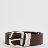 Cintura uomo doublef ace in pelle marrone e nera GI.ESCAPE DOUBLEFACE ACCADEMIE TESSILI 