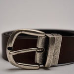 Cintura uomo doublef ace in pelle marrone e nera GI.ESCAPE DOUBLEFACE ACCADEMIE TESSILI 