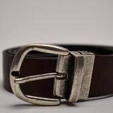 Cintura uomo doublef ace in pelle marrone e nera GI.ESCAPE DOUBLEFACE ACCADEMIE TESSILI 