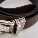 Cintura uomo doublef ace in pelle marrone e nera GI.ESCAPE DOUBLEFACE ACCADEMIE TESSILI 