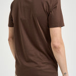 T-shirt uomo girocollo marrone SH000760 MORO ACCADEMIE TESSILI 