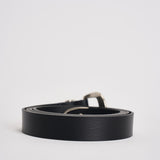 Cintura uomo in pelle nera VZ15 NERO ACCADEMIE TESSILI 