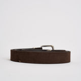 Cintura uomo in suede marrone VZ18 MORO ACCADEMIE TESSILI 