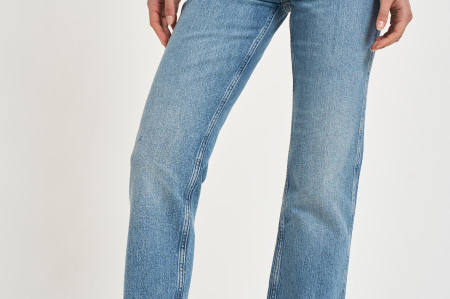 Jeans donna Jane in denim blu chiaro 11957 WHD39WASHED BLUE ANINE BING 