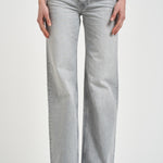 Jeans donna gamba dritta in denim grigio 12023 WASHEDGREY ANINE BING 