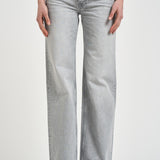 Jeans donna gamba dritta in denim grigio 12023 WASHEDGREY ANINE BING 