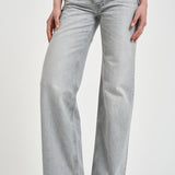 Jeans donna gamba dritta in denim grigio 12023 WASHEDGREY ANINE BING 