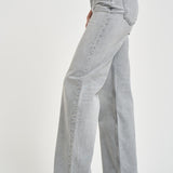 Jeans donna gamba dritta in denim grigio 12023 WASHEDGREY ANINE BING 