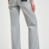 Jeans donna gamba dritta in denim grigio 12023 WASHEDGREY ANINE BING 