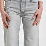 Jeans donna gamba dritta in denim grigio 12023 WASHEDGREY ANINE BING 