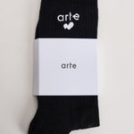 Calze uomo con logo nere. 198M 1 ARTE ANTWERP 