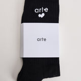 Calze uomo con logo nere. 198M 1 ARTE ANTWERP 