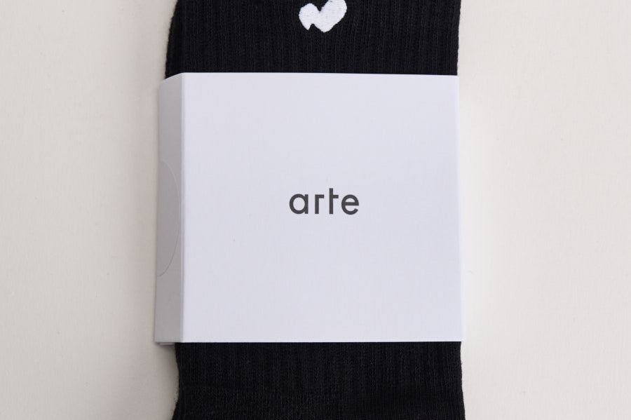 Calze uomo con logo nere. 198M 1 ARTE ANTWERP 