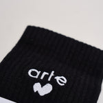 Calze uomo con logo nere. 198M 1 ARTE ANTWERP 