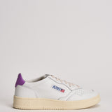 Sneakers uomo Medalist Low bianca e viola AULM LL08 AUTRY 