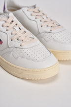 Sneakers uomo Medalist Low bianca e viola AULM LL08 AUTRY 