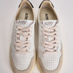 Sneakers uomo Medalist low in suede beige e nera AULM LS21 AUTRY 