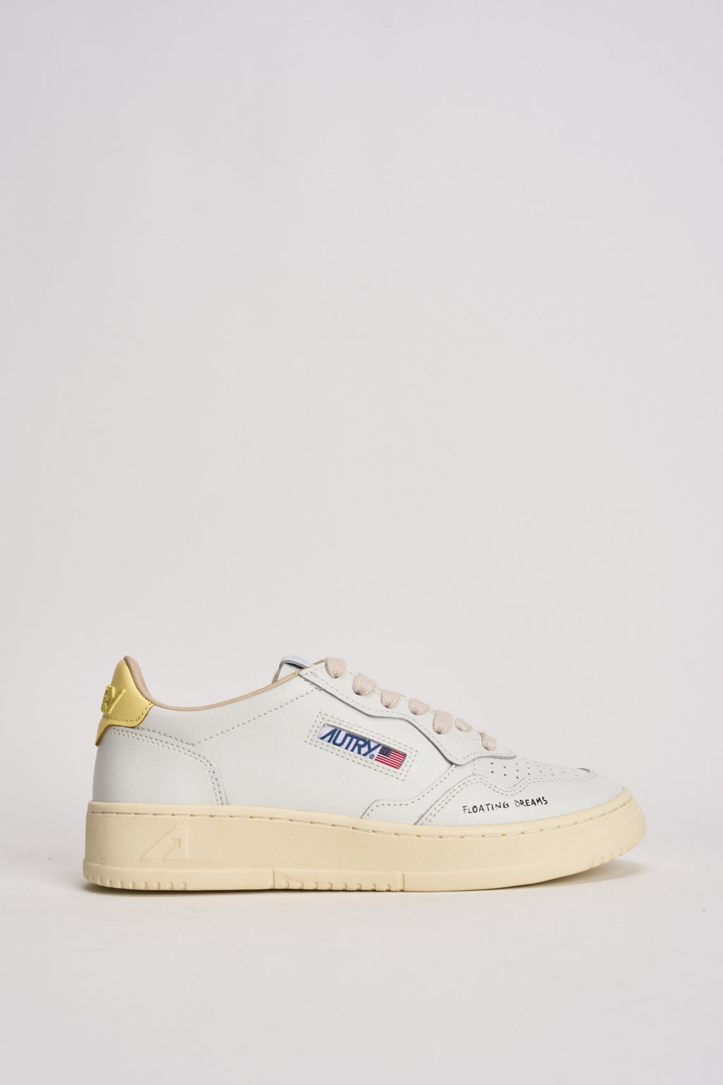 Sneakers donna Medalist Low ianca e gialla AULW DL02 AUTRY 
