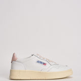 Sneakers Medalist Low donna bianca e rosa AULW LL16 AUTRY 
