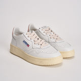 Sneakers Medalist Low donna bianca e rosa AULW LL16 AUTRY 