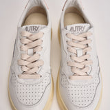 Sneakers Medalist Low donna bianca e rosa AULW LL16 AUTRY 