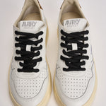Sneakers donna Medalist Low bianca e cavallino leopardato AULW OC01 AUTRY 