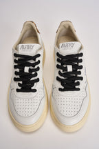 Sneakers donna Medalist Low bianca e cavallino leopardato AULW OC01 AUTRY 