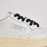 Sneakers donna Medalist Low bianca e cavallino leopardato AULW OC01 AUTRY 