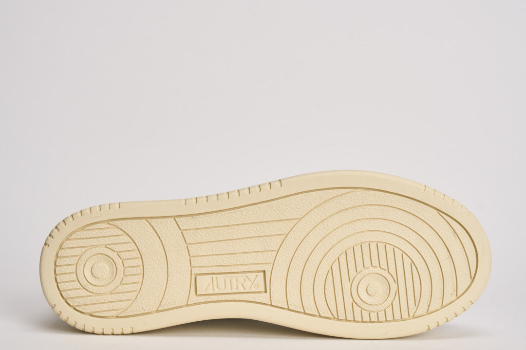 Sneakers donna Medalist Low bianca e cavallino leopardato AULW OC01 AUTRY 