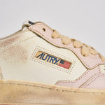 Sneakers donna Medalist vintage bianche e rosa AVLW SV08 AUTRY 