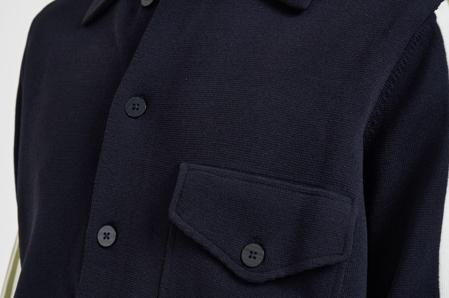 Cardigan in maglia blu navy JAPM 026B AUTRY 