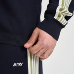 Cardigan in maglia blu navy JAPM 026B AUTRY 