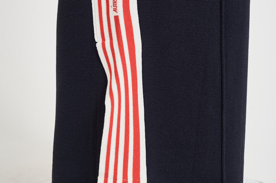 Pantalone donna in maglia blu PAPW 029B AUTRY 