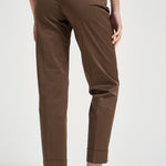 Pantalone donna con risvolto marrone ALICE LONG CRSILKBROWN BERWICH 