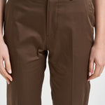 Pantalone donna con risvolto marrone ALICE LONG CRSILKBROWN BERWICH 