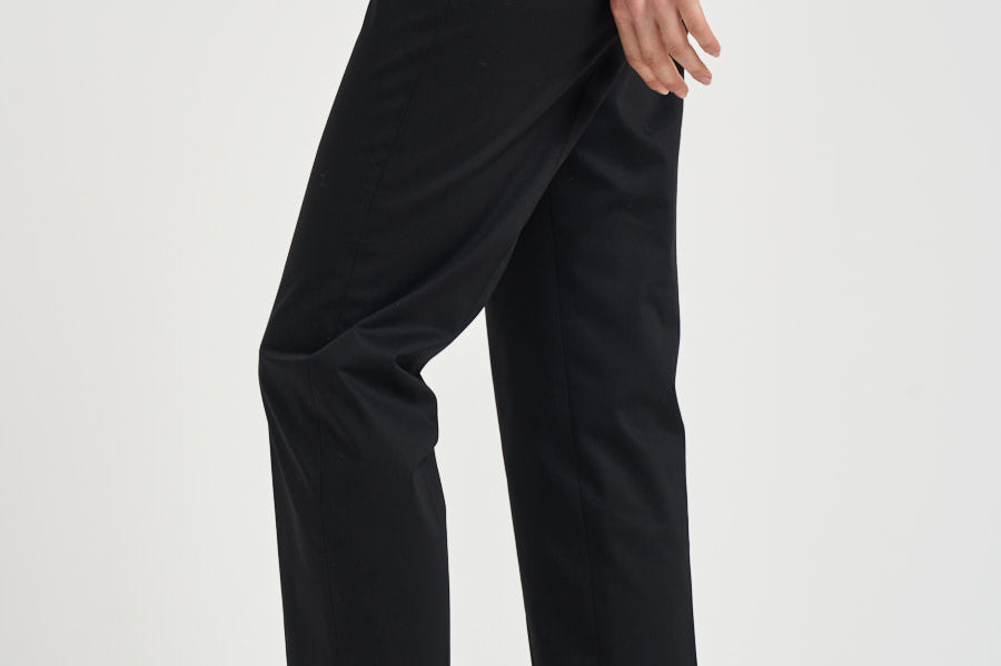 Pantalone donna con risvolto nero ALICE LONG CRSILKNERO BERWICH 