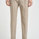 Pantalone uomo chino beige RETRO PO1383XDESERT BERWICH 